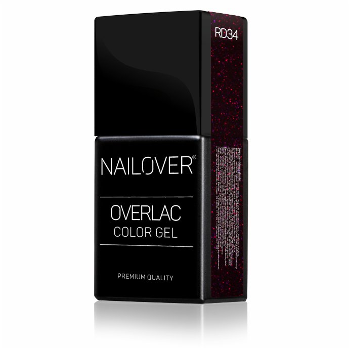 Gel Semipermanente Overlac RD - Linea Rossa 15 ml - Nailover (7290227458207)