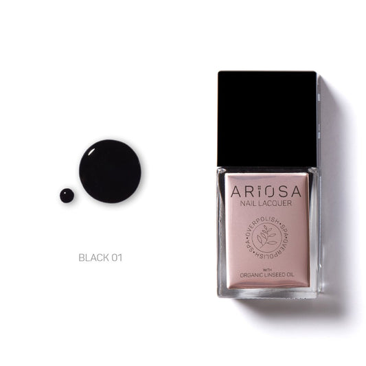 Ariosa Parfume Nail Lacquer - BLACK01 15ml